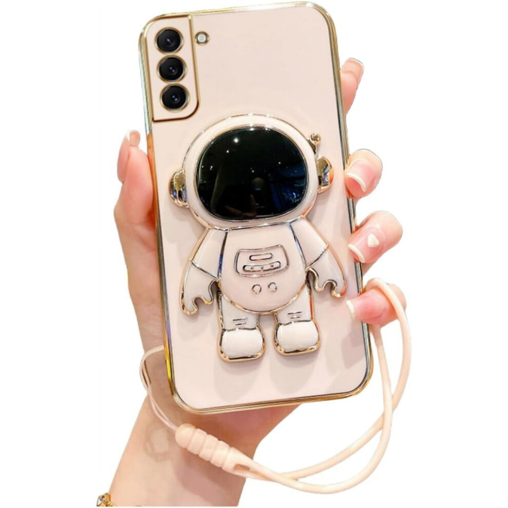 Astronaut Invisible Stand Phone Case With Lanyard, Drop Proof, Full Cover Â Compatible With Samsung Galaxy S24/S23/S22/S21/S20/S10/Note20/Note10 9027700096264