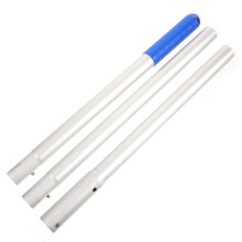 3Pcs Adjustable Aluminum Poles with Plastic Ends for Pool Net Skimming