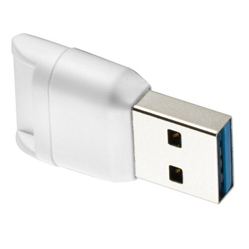 2X Memory Card Reader Adapter USB 3.0 High Speed Flash Memory Card Adapter for TF PC Computer Laptop White 1