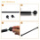 Lamp Post  Arm Steel  Arm Ladder Rest with Removable Knobs Replacement for Outdoor Lamp Posts Pole Light 2