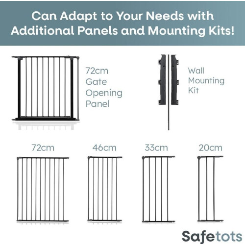 Safetots (White, Up to 227.5cm) Safetots Solution for Up and Down Staircases 1