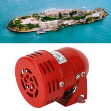 Red Steel Motor Alarm Bell 120dB 40W 50-60Hz Car Siren