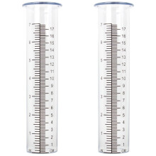 Opakowanie 2 plastikowych rurek wymiennych do deszczomierzy, 7'', odpornych na warunki atmosferyczne, kompatybilnych ze standardowymi deszczomierzami