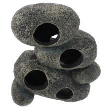 Ornamento de resina para aquário, caverna que serve de abrigo para peixes, ideal para esconderijo e reprodução.