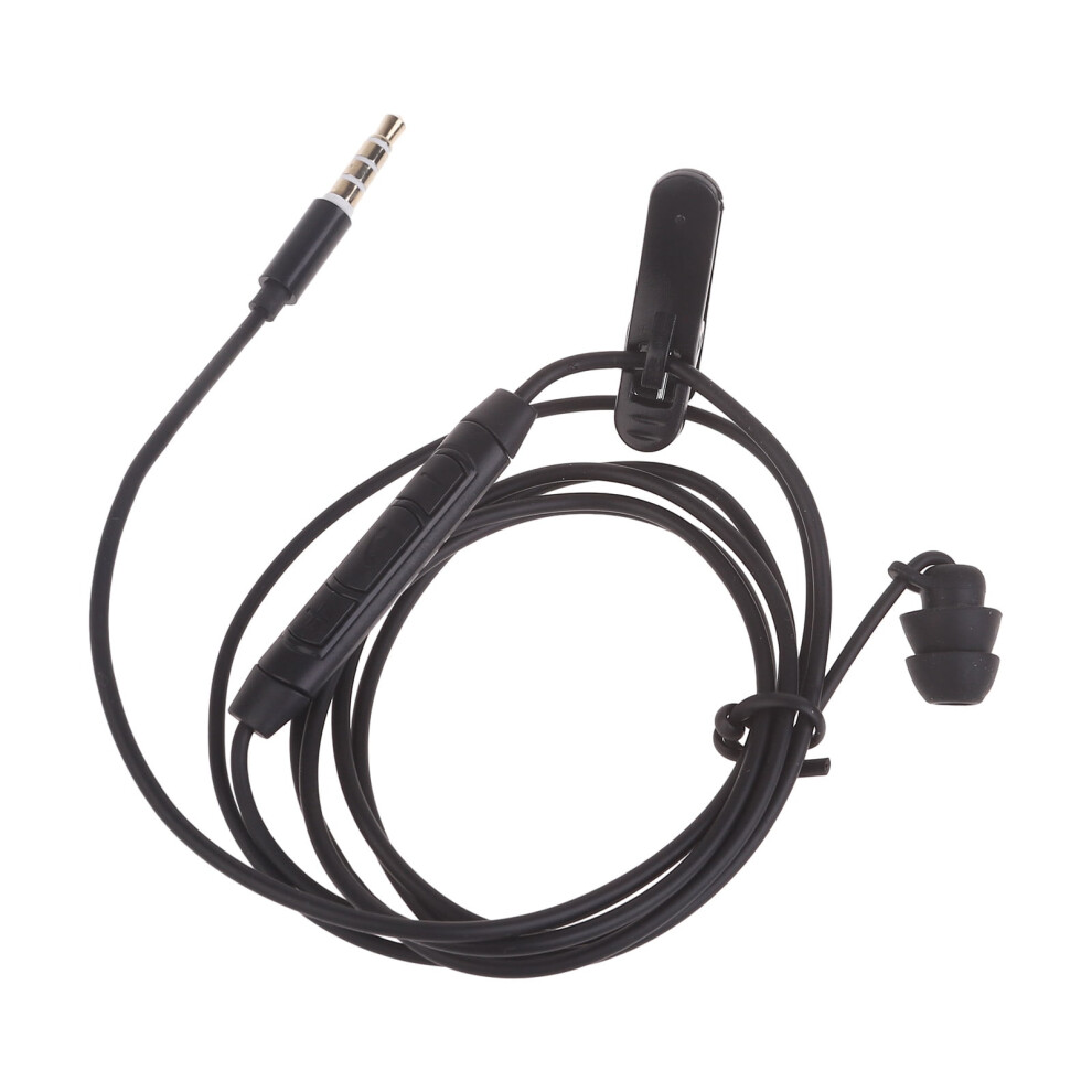 3.5Mm Corded Single Side Earphone Corded Business Headset Line Control Stereo In Ear Earbud With Microphone For Phone 9551475104522