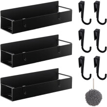 Punch Free Magnetic Storage Rack Organize, Magnetic Spice Storage Rack, Magnetic Spice Rack for Refrigerator, Cabinet, Drawer