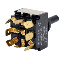 Interruptores elétricos multifuncionais de 3 vias e 9 pinos HY29K3Stage de 9 pinos, adequados para projetos de fiação residencial.