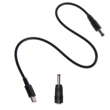 USB-C naar 5,5x2,1mm/3,5x1,35mm voedingskabel met 9V/5V/12V/15V/20V-uitgang voor lcd-monitoren en elektronische apparaten