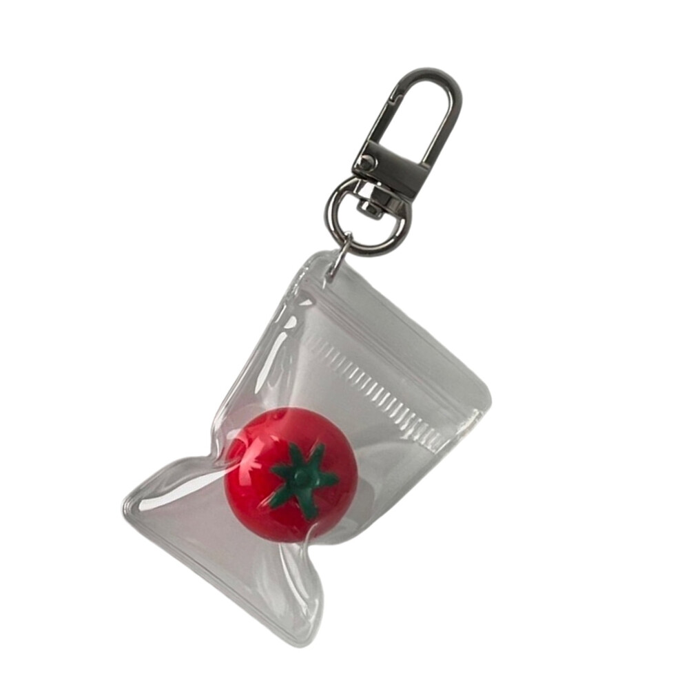 Unique Tomato Shaped Phone Charm Stylish Tomato Designs Phone Ornament Sturdy Keychain For Bags Keys Phones 9551475105345