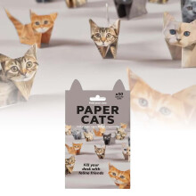 Kit fai da te per origami di gatti di carta: 50 simpatici gatti di carta con istruzioni facili, decorazione per la scrivania e regalo per gli amanti