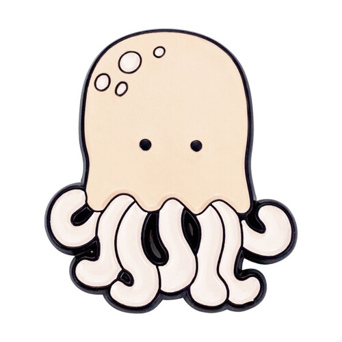 Cartoon zeedier broche van legering, 1 stuk