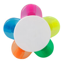 Innovativer Blumen-Textmarker mit 5 leuchtenden Farben und ungiftiger Tinte – perfekt für die Organisation im Klassenzimmer und im Büro.