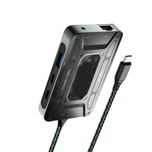 Σταθμός σύνδεσης USB C7Port για προσαρμογέα ακουστικών DS7, σύνδεση συσκευών Ethernet PD100W