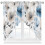 Brun blomstergardinkappe 91x153 cm 1