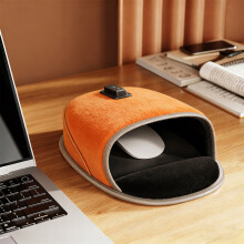 Θερμαντικό Mouse Pad Χεριών από Δέρμα PU 360 με Θέρμανση USB