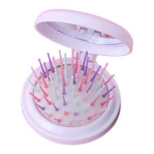 ACDANC Mini Hair Brush,Works on All Styles Travel Hair Brush,Photo-Ready Tool Mini Hairbrush,White
