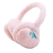 Paraorecchie invernali per ragazze, rosa fragola, frutta per bambini, Kawaii, ragazza ragazzo
