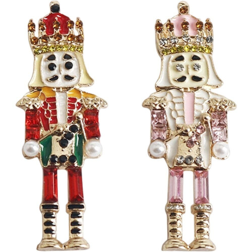 Ensemble de 2 broches Casse-Noisette Soldat