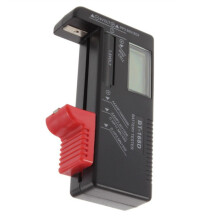 Battery Tester, Universal Battery Checker Small Battery Testers for AAA AA C D 9V 1.5V Button Cell Household Batteries, 1 Pcs, 4.33x2.32x0.98"