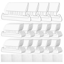 120 Pcs Colorful Hanging File Tabs & White Inserts, Clear 3-Section Plastic Tabs – Compatible with Standard Hanging Files