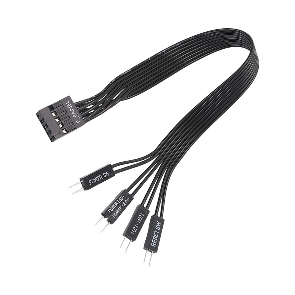 Motherboard Panel Line Extension F-Panel Female To 2Pin Male Extension Led Reset Pc Power Cable Replacement Accessories 9340959195732