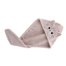 Prosop de duș cu desene animate, super absorbant, din fleece, pentru uscarea rapidă a părului, în design minunat pentru doamne