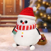Cuscino decorativo invernale 3D: design con Babbo Natale, pupazzo di neve e renna – Morbido cuscino in peluche per Natale, feste e camera da letto