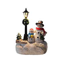 Beleuchtete Rentier- und Schneemann-Weihnachtsornamente, Weihnachtsmannfiguren, festliche Tischdekoration – kompatibel mit Weihnachtsdekorationen