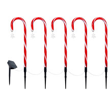 Luminițe de Crăciun pentru alee din acadele, 47 cm, decor exterior, compatibile cu E