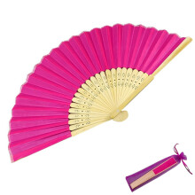Evantai pliabil Pekkaxy PLGEBR pentru femei, evantai pliabil din mătase de bambus vintage chinezesc japonez, pentru dans, cosplay, spectacol,
