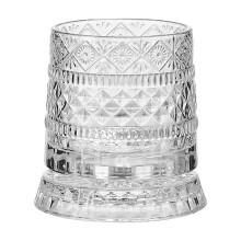 Coupe à vin rotative artistique en cristal, design simple, accessoire idéal pour les réunions entre amis.