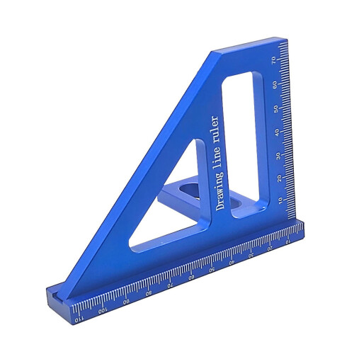 Χάρακας μέτρησης πολλαπλών γωνιών 3D 45/90 από κράμα αλουμινίου, τετράγωνο