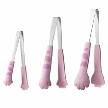 Pinces de service en forme de patte de chat, antidérapantes, en acier inoxydable 304, pour glaçons, sucre, steaks, pâtisseries et buffets –
