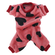 Pluche hondenpyjama jumpsuit voor kleine puppy's – comfortabel, elastische pasvorm, open buik, ideaal om in te slapen, voor feestjes en foto's