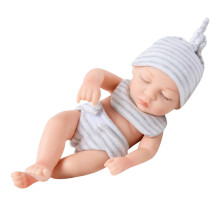 Soft Vinyl Poseable Collectible Doll 7.09 Inch Realistic Sleeping Figure, Art Display Model and Photography Companion Prop