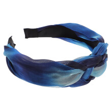 Bandeau large en tissu pour femme – Bleu, lot de 1
