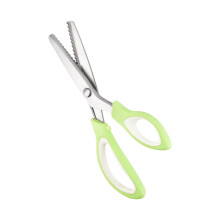 Stainless Steel Lace Scissors, Triangular Serrated Edge, Precision Sawtooth Lock, for Fabric & Paper, Rust-Resistant, 24x8.5cm