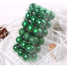 36Pcs Mini Shatterproof Christmas Balls, 4cm Green Baubles for Tree, Wedding & Party Decor – Compatible with Xmas Decor