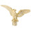Flagpole Eagle Topper in Golden Plastic Decorative Garden Flagpole Head 1
