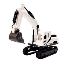 Excavator Toy with Rotating Cab, Rubber Tracks & 360 Digging Arm – Educational Engineering Toy for Boys 3-6, Durable Plastic Gift