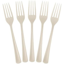 Smaragdgrüne Kunststoffgabeln, 19 cm, 50er-Packung
