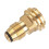 Small Propanes Adapter With Quick Connecting Systems Brass Propanes Fitting Brass Texture Suitable for Camping Grills 1
