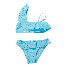 AWZXDE Girls Bikini Two Piece Set With Ruffles And Polka Dots Bathing Suit Cute Summer Beachwear For Toddler Baby Sky Blue