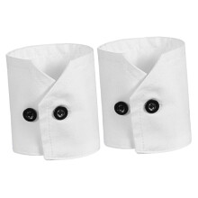 2 Pieces False Cuffs Outfit Costume Accessory for Birthday Shirts Sweatshirt Black button