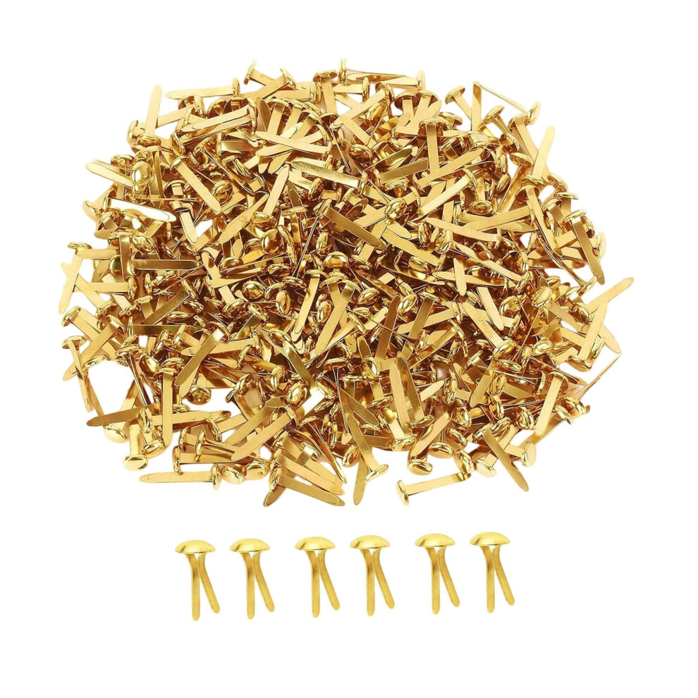 300 Pieces Brads For Paper Crafts Metal Paper Fasteners For Art Craft Office 9353595580879