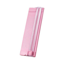 1pcs A4 Paper Cutter Portable Plastic Trimmer - Manual Desktop Slide Cutting Blade for Photos and Crafting