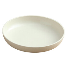 20cm Deep Wheat Ceramic Serving Plate – Large Family-Size Platter for Salad, Fruit, Snacks – Rustic Farmhouse Dishware, Compatible with