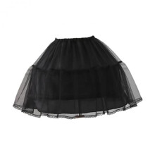 Women's Petticoat Fashion Puffy Ballet Dress for Prom Party Wedding Princess Black