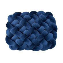 Navy Woven Harp Pillow for Sofa – Warm Decor Accent, Lightweight & Easy to Store – Compatible with Home/Office