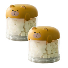 2Pack Outdoor Dog Tr Eat Holder Airtight Classified Storage Pet Food Packaging Jar Tr Eat Bottle Storage Containers Yellow